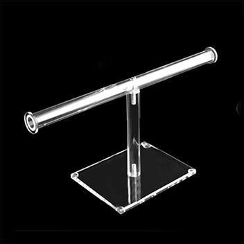 Clear Acrylic T-Bar Jewelry Display - 1