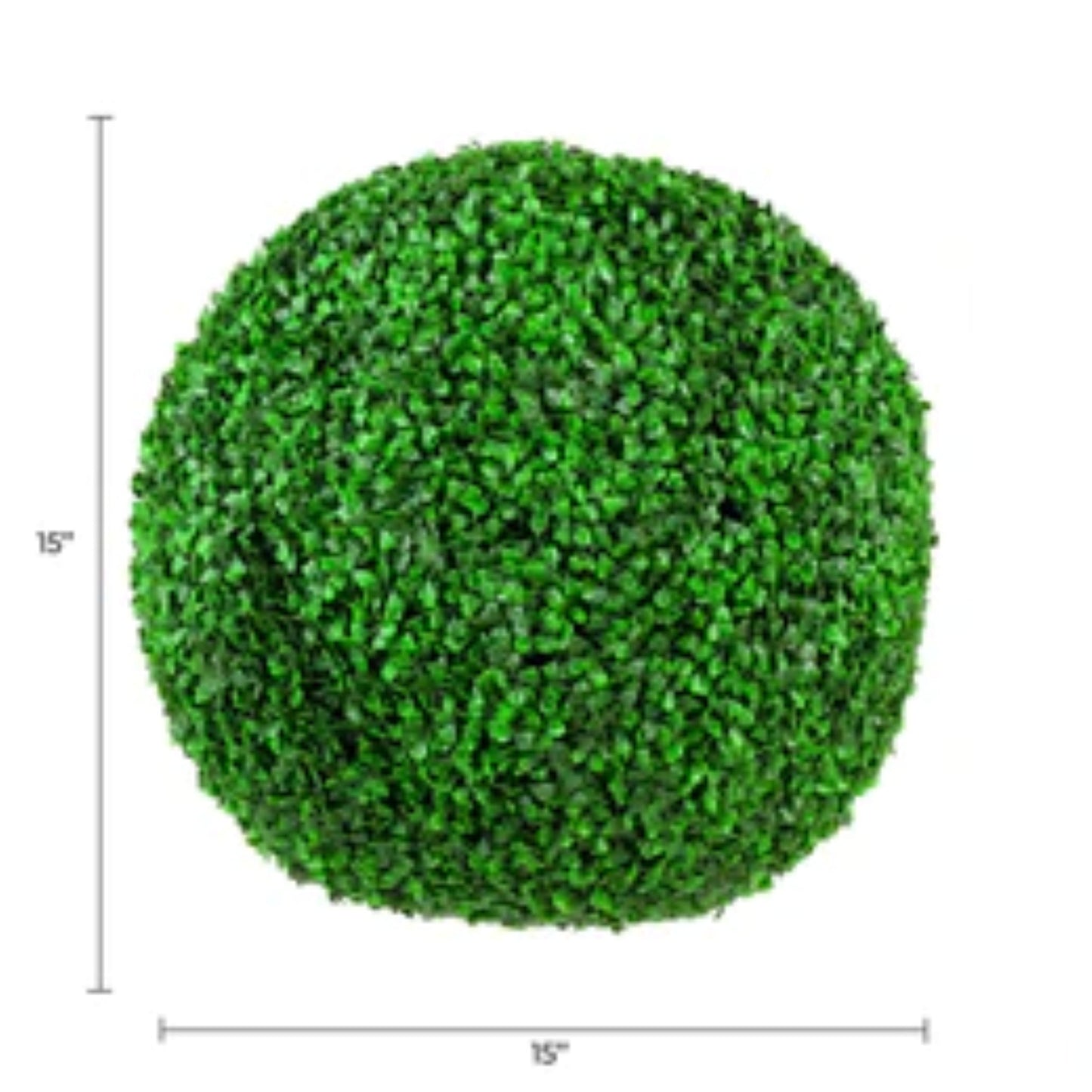 realistic green topiary balls for indoor and outdoor décor