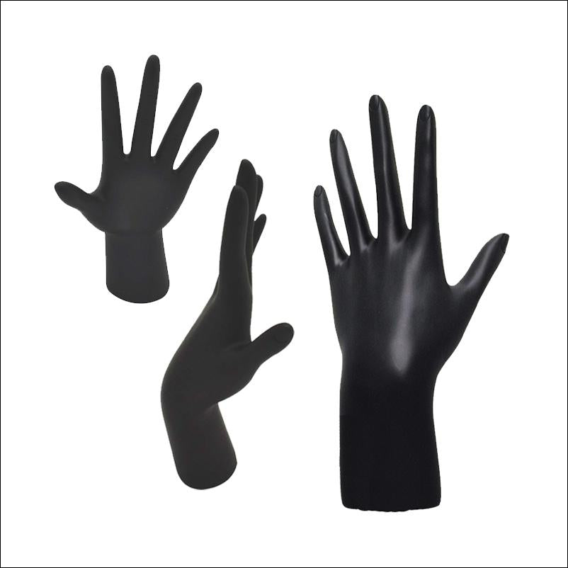 Poly-resin Hand Medium (Black) - 1