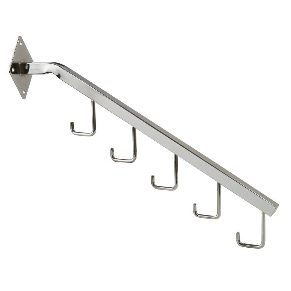 5 Hook Waterfall for 18" Square Tubing - Chrome - 1