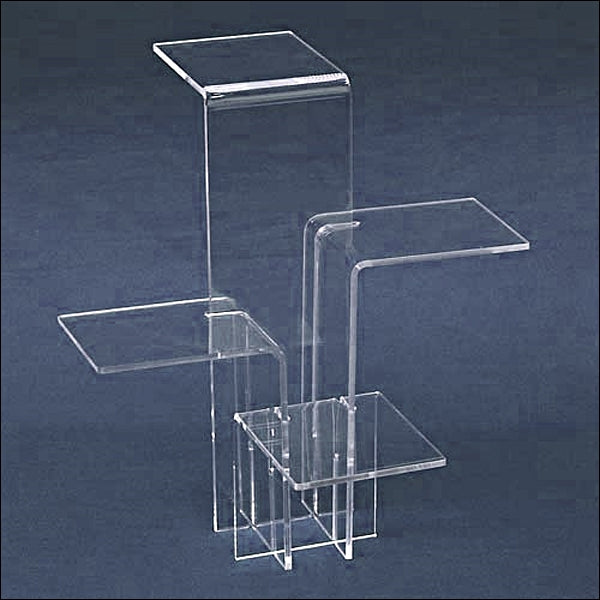 Acrylic 4 Platform Tower Display - Multi Size Options - 1