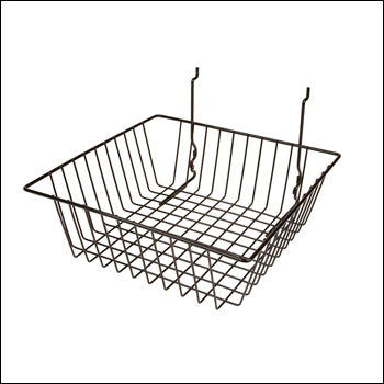 12"W x 12"D x 4"H Small Basket - Set of 6 - Multiple Finish Options - 1
