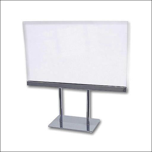 Lucite and Steel Sign Holders - 1
