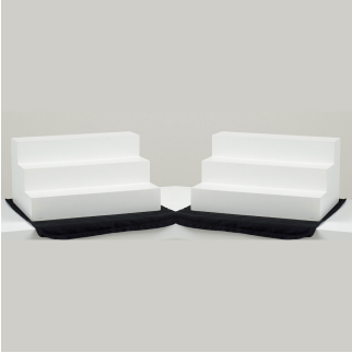 3 Step White Displays - 1
