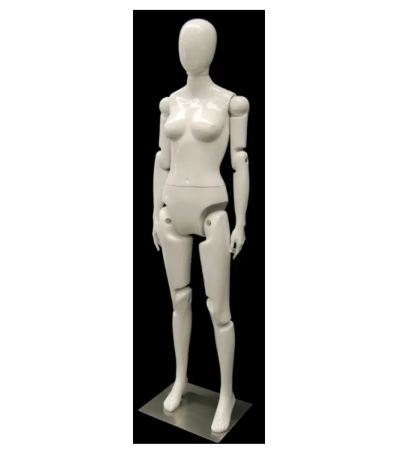 Female mannequin, flexible head, arms and legs. - 1