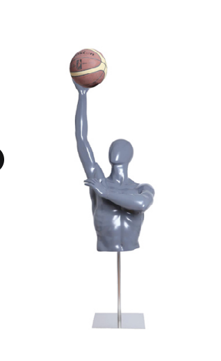 Basketball Player Mannequin shooting or blocking a basketball - 1