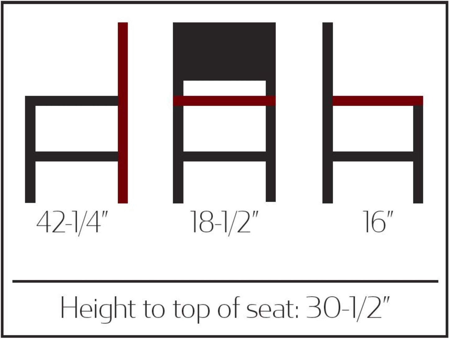 Black synthetic wicker outdoor barstool with 1.8mm aluminum frame and non-marring glides with dimensions
