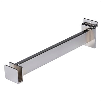 12" Bracket for Rectangular Tubing - Chrome - 1