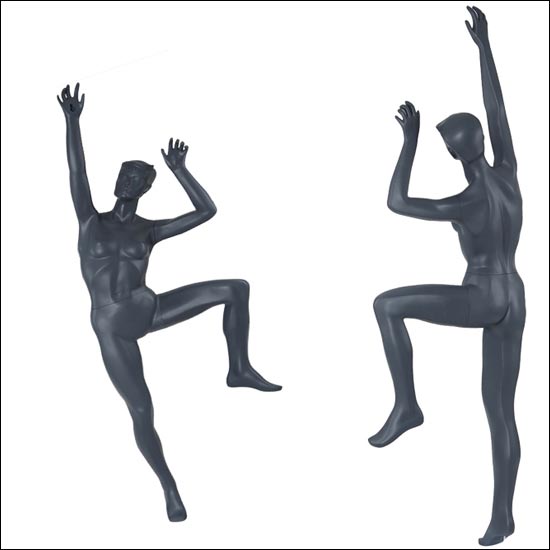 Female Rock Climbing Pose Mannequin - 5 Minimum - Customize - 1