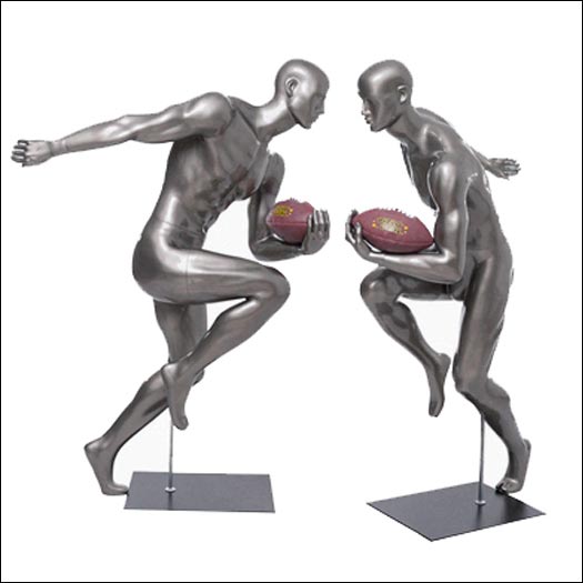 American Football Player Running Mannequin Pose - 1