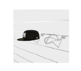 Slatwall Helmet/Hat Display Perfect for displaying all types of helmets and hats Finish: Silver Frost Finish - 1