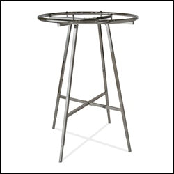 36" dia Round Folding Rack - Chrome - 1