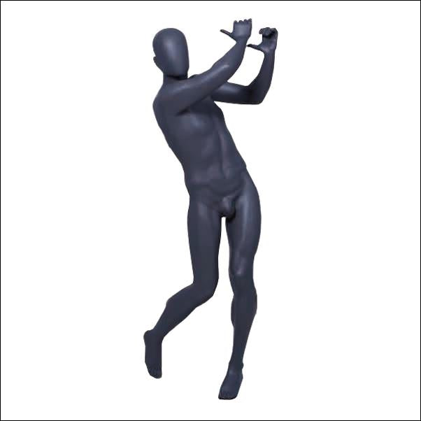 CUSTOMIZE - Male Golfer Mannequin Swinging Golf Club - 1