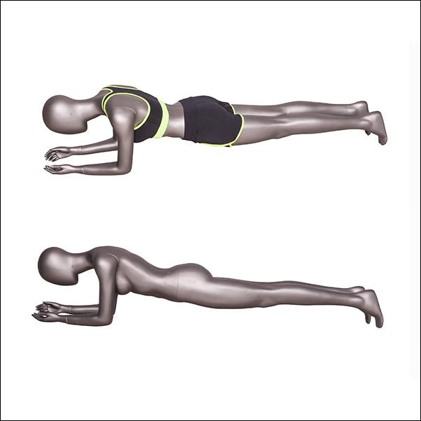 Female Fitness Mannequin in Plank Pose - 1