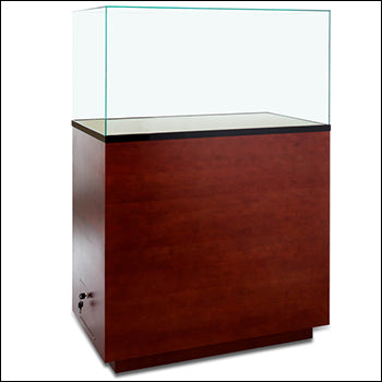 Premium Museum Rectangular Pedestal Showcase - 1