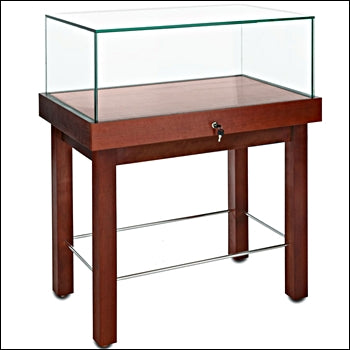 Premium Museum Rectangular Pedestal Showcase With Legs - 1