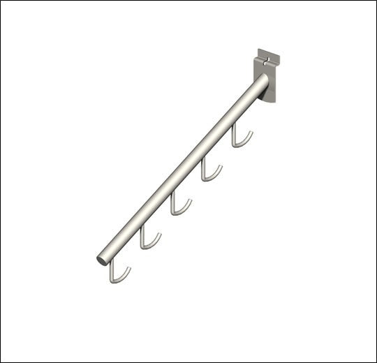 Urban 5-Hook Round Tubing Slatwall Waterfall - 1
