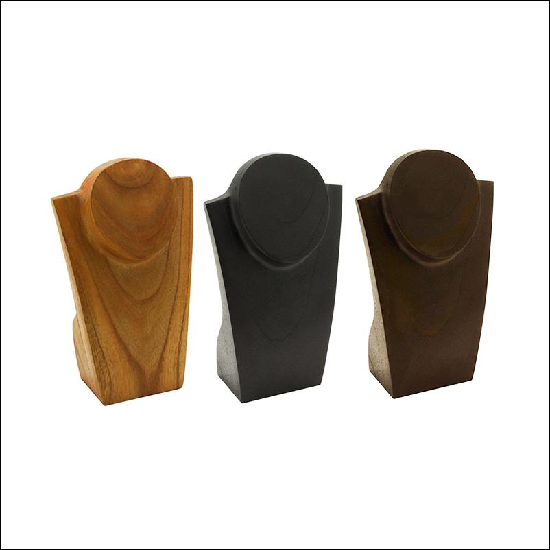 8" Hand Carved Necklace Stand - 1