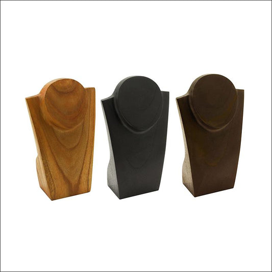 8" Hand Carved Necklace Stand - 1