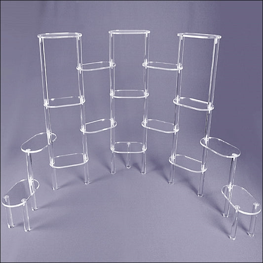 Acrylic Tier Display with 17 Platforms - 1