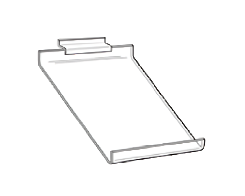 Lightweight Angled Shelf Wall mount or Slatwall - 1