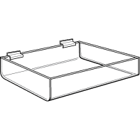 Acrylic Slatwall Trays - 1