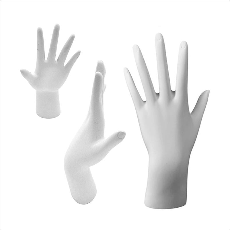 Poly-resin Hand Medium (White) - 1