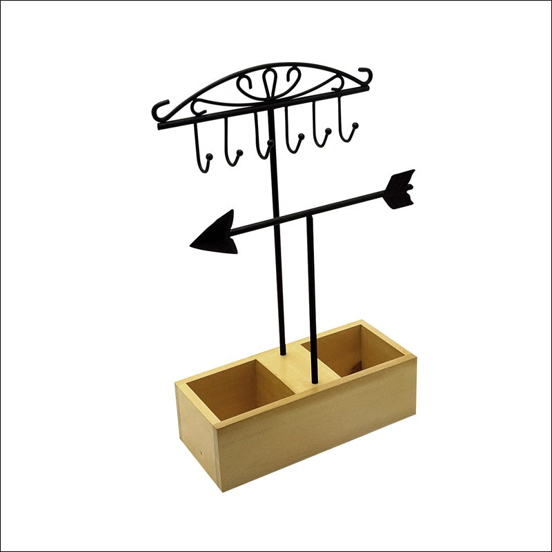 Arrow Wire and Wooden Display - 1