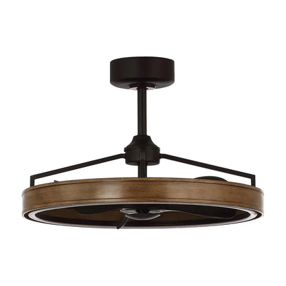27-inch farmhouse fandelier ceiling fan with LED light and remote control for restaurant interiors