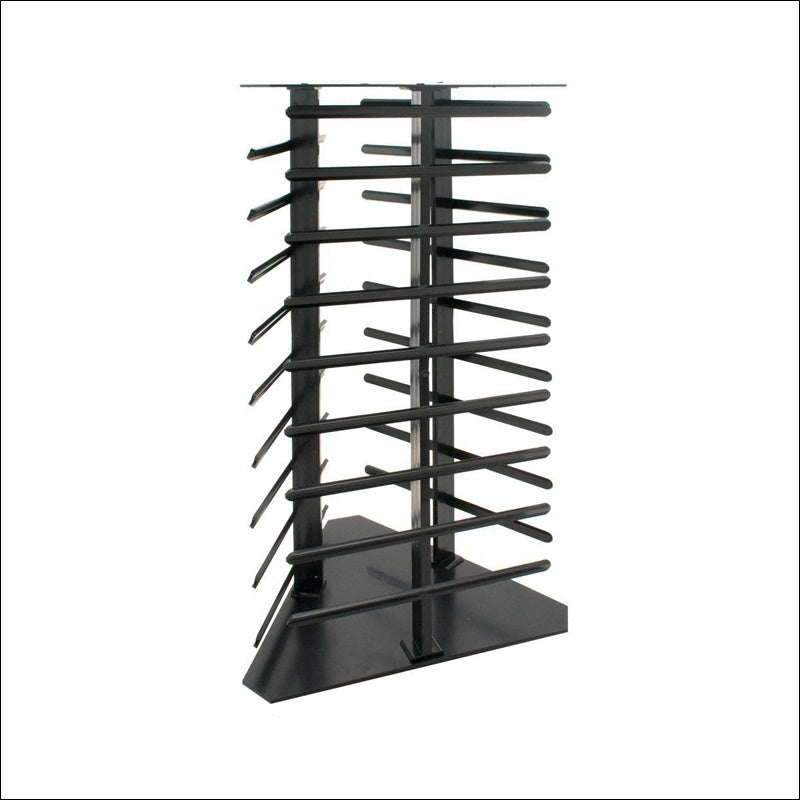 Revolving Earring Display 108 Cards, Black - 1