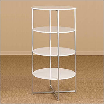 55" High Round Shelving Display with 4 Round Shelves - 1