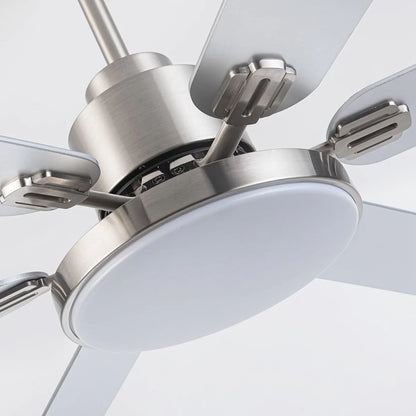 60-Inch Modern Ceiling Fan with LED Lighting and Remote Control – Reversible 6-Speed DC Motor
