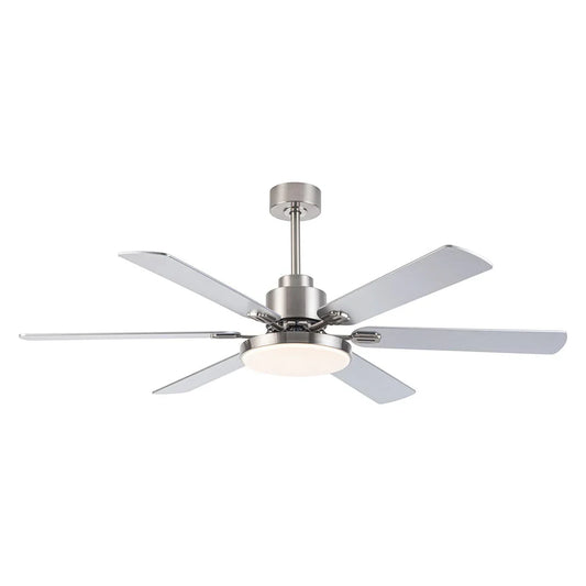 60-Inch Modern Ceiling Fan with LED Lighting and Remote Control – Reversible 6-Speed DC Motor
