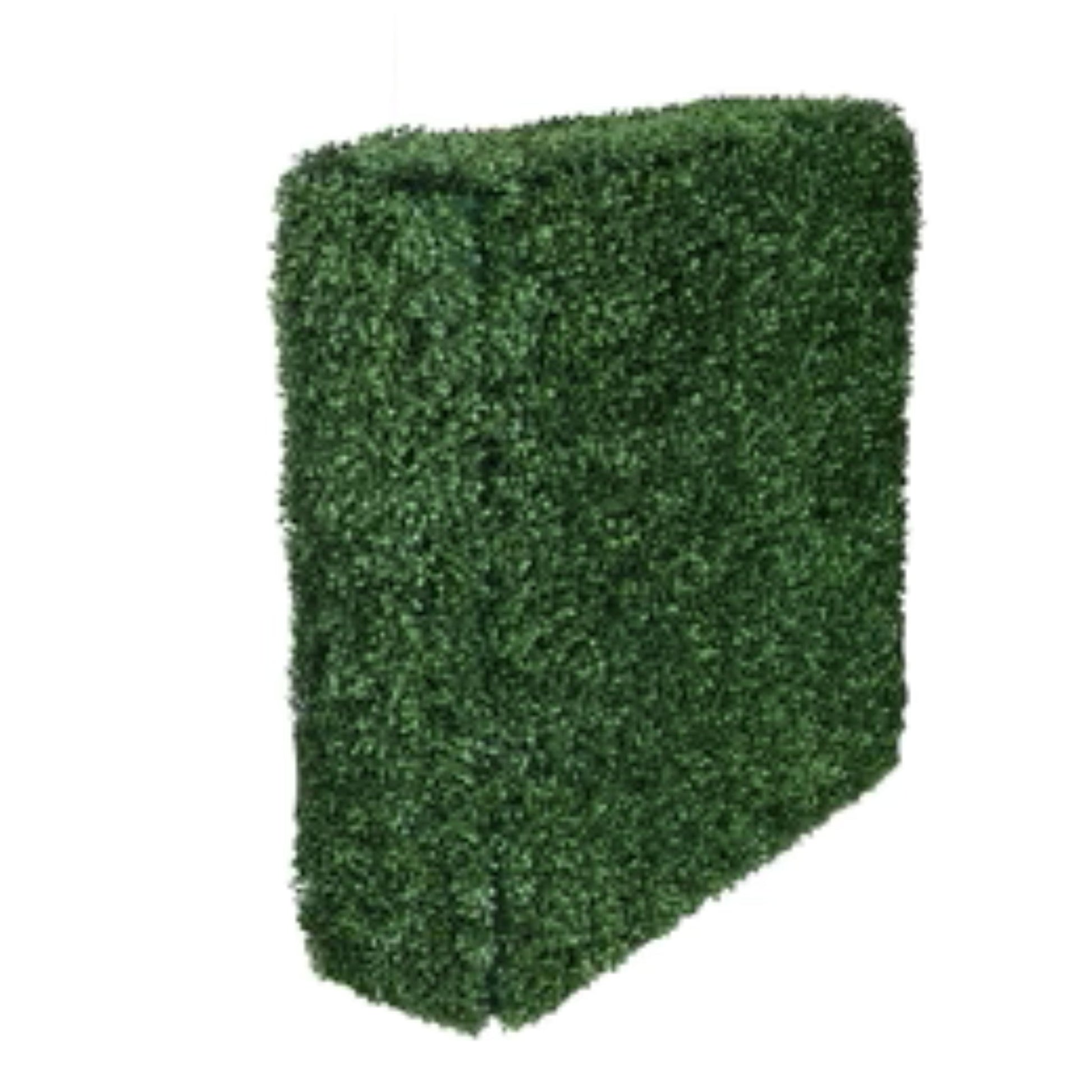Freestanding artificial hedge with aluminum frame