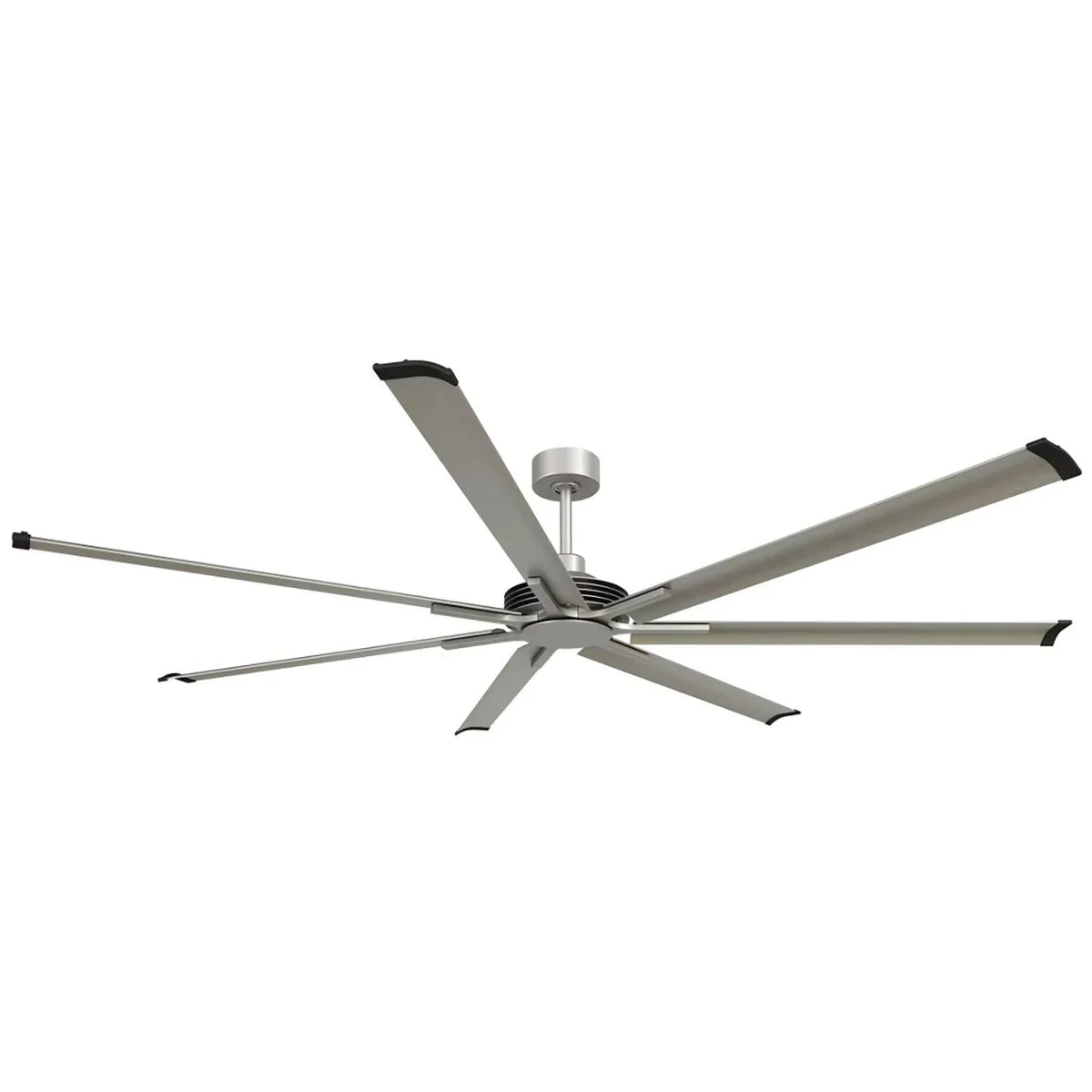 100-inch silver ceiling fan with powerful DC motor for large restaurants, cafés, or open venues