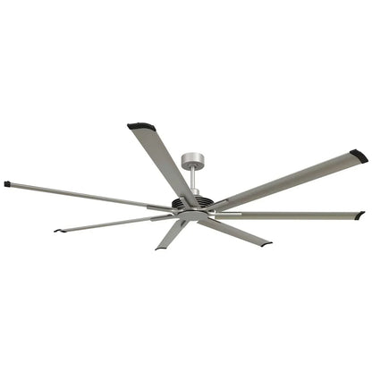 100-inch silver ceiling fan with powerful DC motor for large restaurants, cafés, or open venues