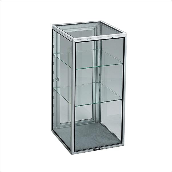 Portable Glass Tower Display 16" x 16" x 34" - 1