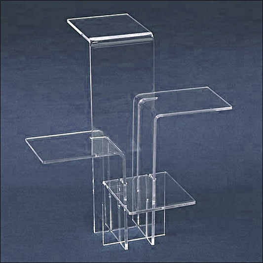 Acrylic 4 Platform Tower Display - Multi Size Options - 1