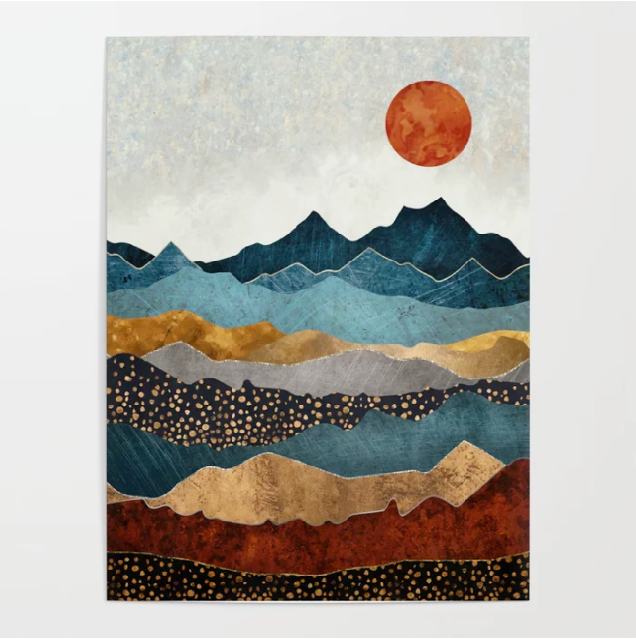 Amber Dusk Poster