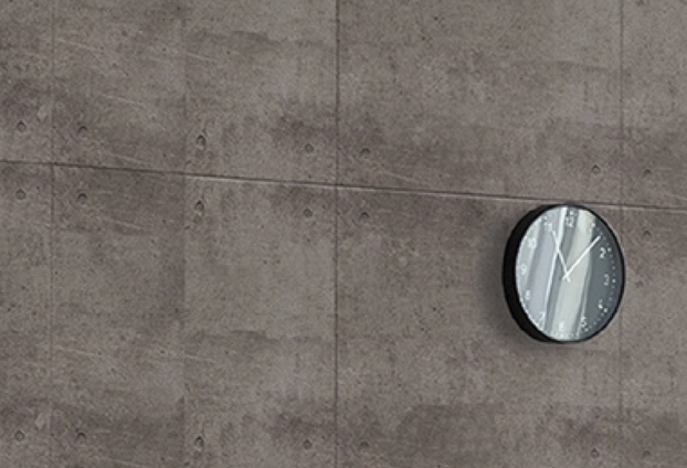 Architectural concrete wall panel measuring 24 inches high by 96 inches long, featuring smooth modern faux concrete texture.