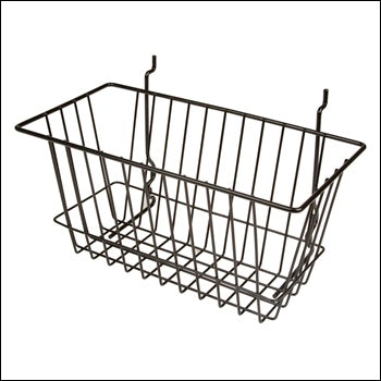 12"W x 6"D x 6"H Narrow Basket - Set of 6 - Multiple Finish Options - 1