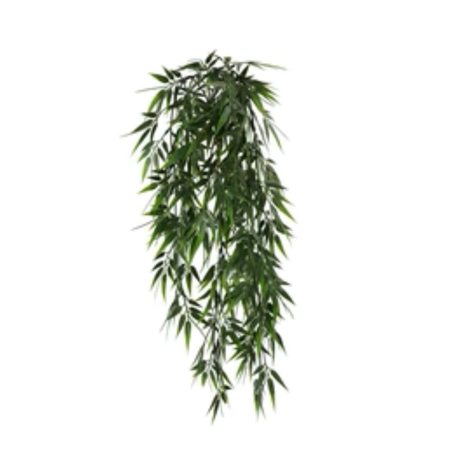 Artificial dark green bamboo leaf hanging garland
