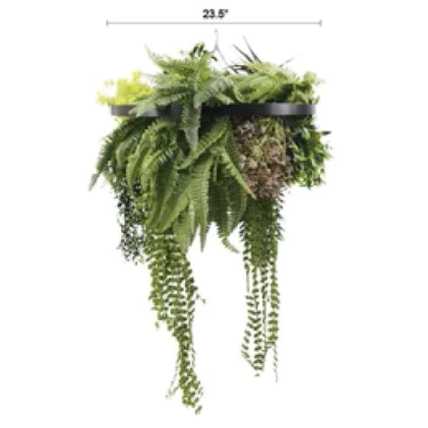 artificial tropical foliage disc with draping stems