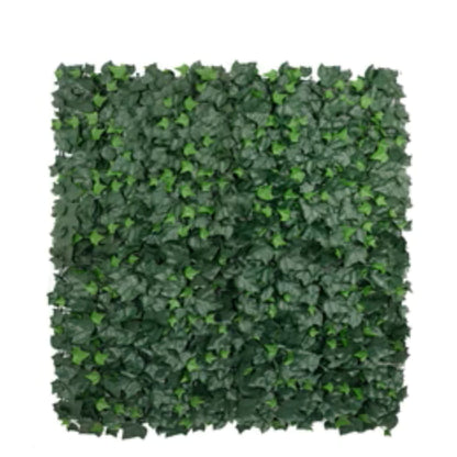 Artificial Boston Ivy Green Wall panel set covering 33 square feet