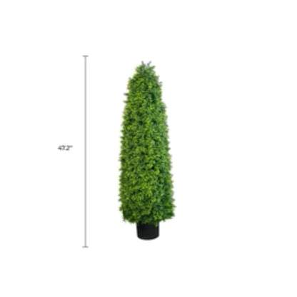 UV-resistant faux buxus topiary