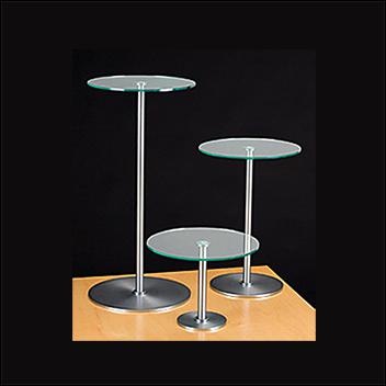 Brushed Chrome Risers - Green Edge - 1