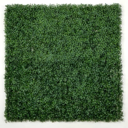 dark artificial boxwood wall panel 40x40
