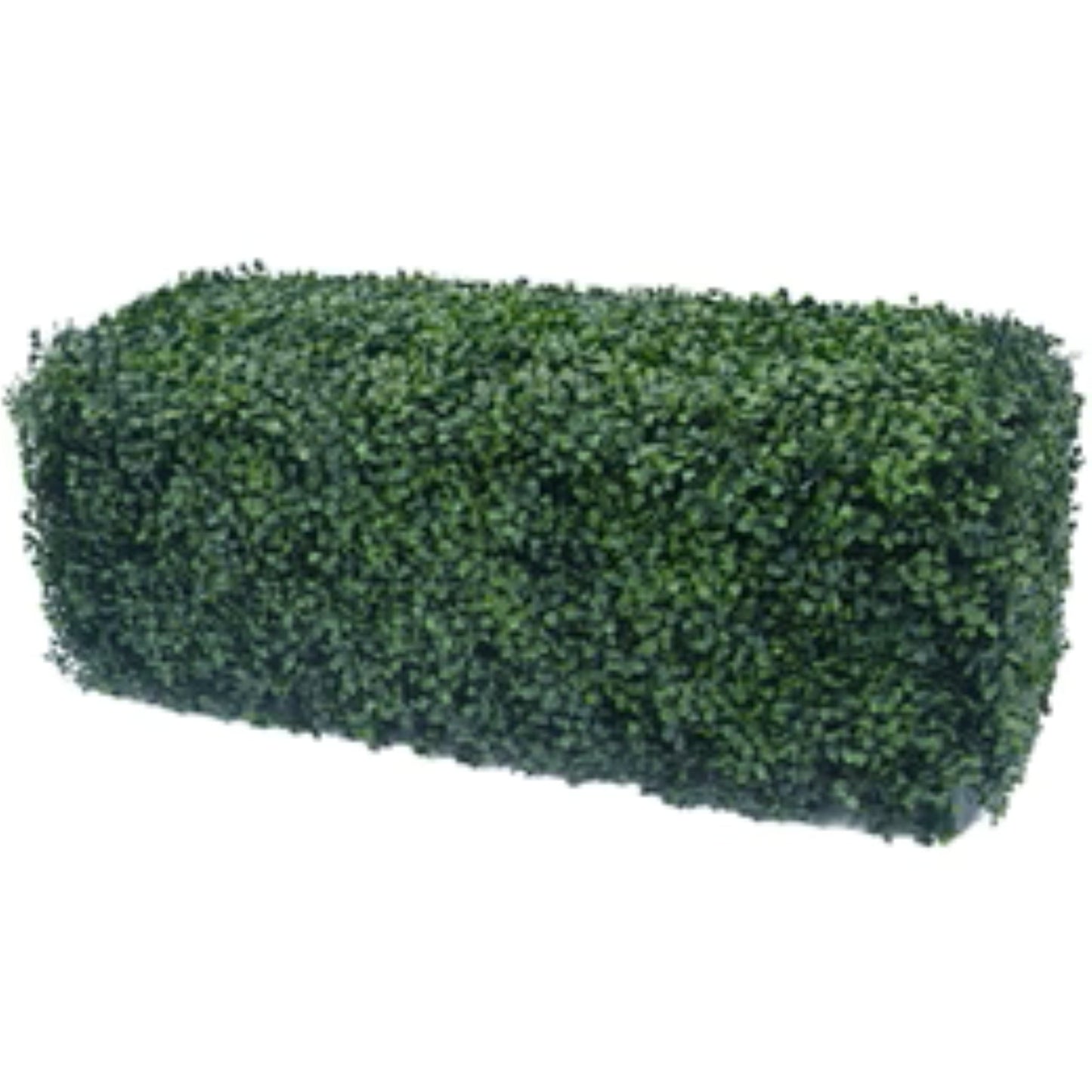 Premium artificial boxwood hedge measuring 40 by 10 inches