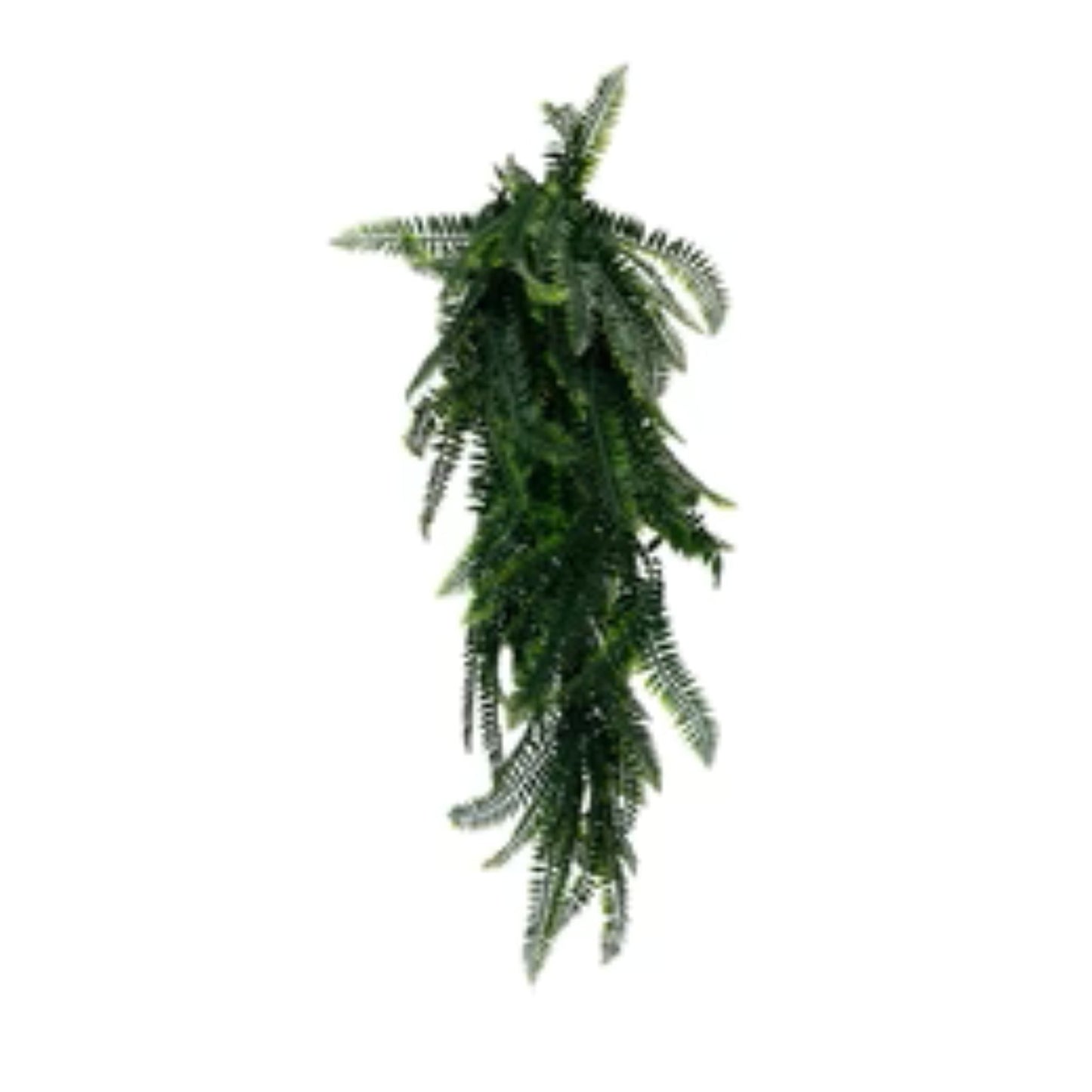 Artificial dense Boston fern hanging garland