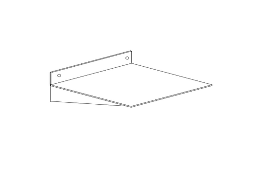 Braced Shelves Wall mount or Slatwall - 1